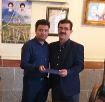 ابلاغ حکم دبیر هیئت فوتبال گچساران+عکس