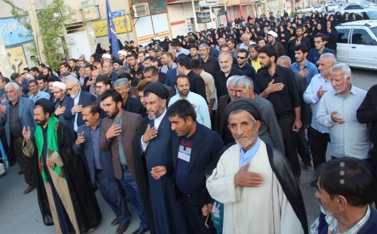 مراسم عزاداری شهادت امام رضا(ع) در باشت+تصاویر