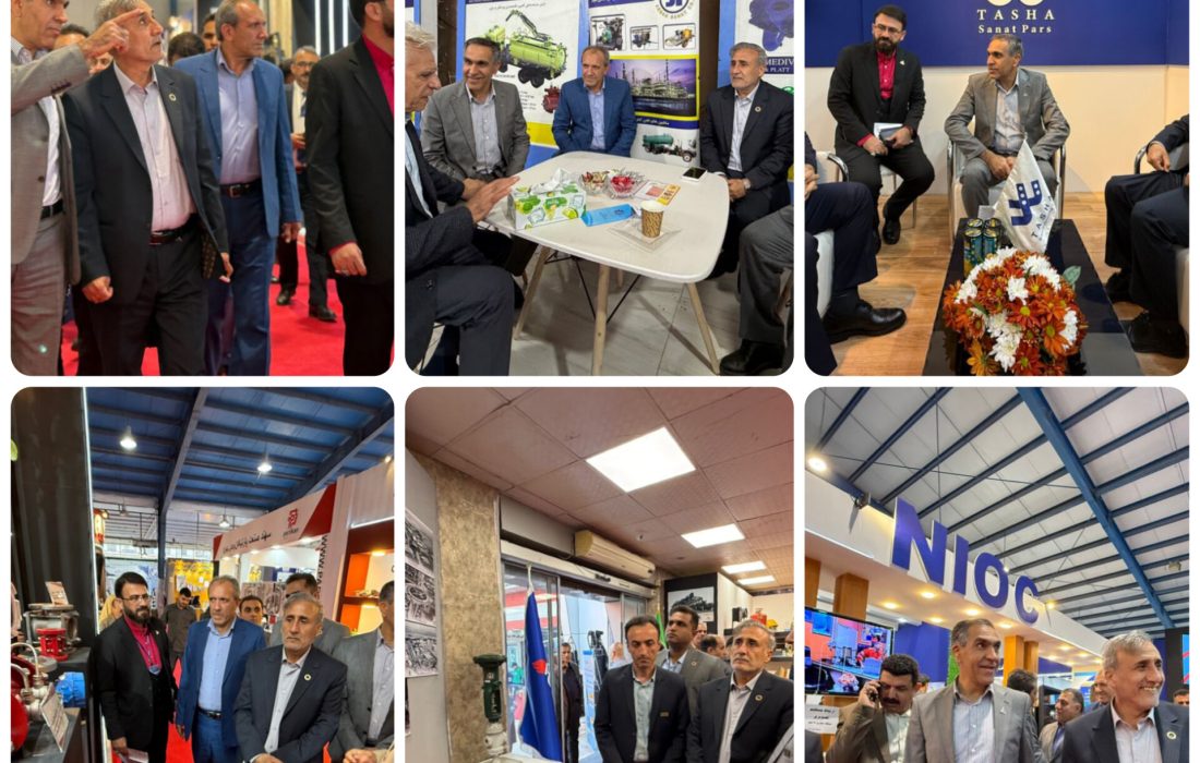 بازدید مدیرعامل و کارشناسان نفت و گاز گچساران از پانزدهمین نمایشگاه تخصصی نفت خوزستان