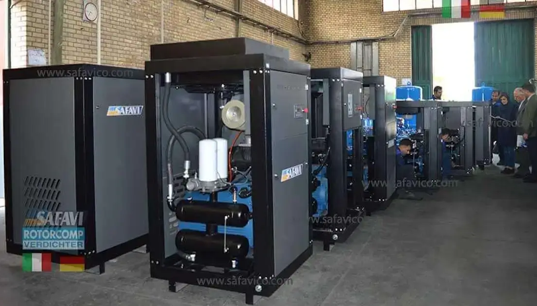 صنعت هوای فشرده در دستان توانمند صفوی؛ برند برتر کمپرسور اسکرو ایران