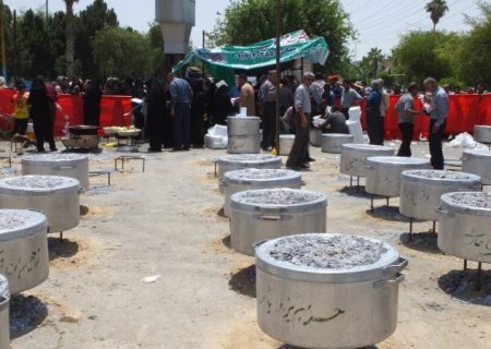 طبخ ۱۱۰ دیگر اطعام علوی در گچساران+ تصاویر و فیلم