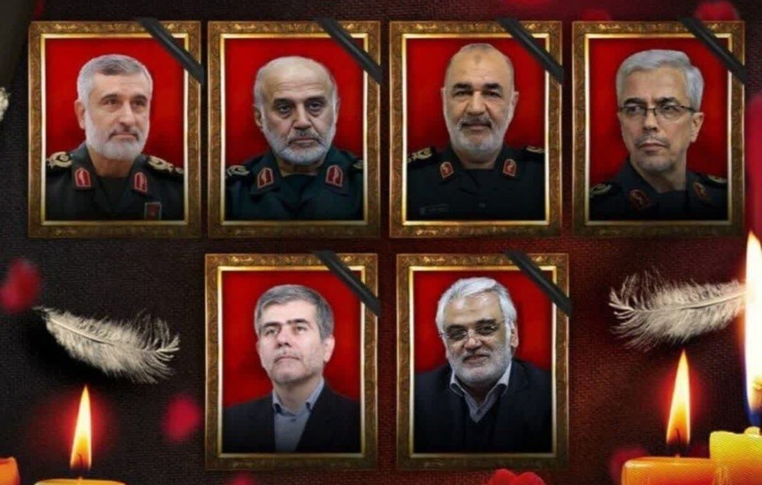 اعلام زمان تشییع پیکر مطهر فرماندهان شهید تجاوز وحشیانه رژیم صهیونیستی