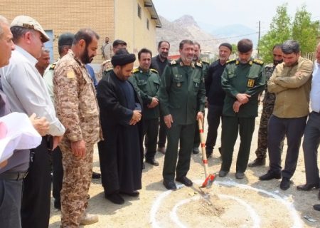 کلنگ‌زنی احداث ۲ حوزه مقاومت بسیج در گچساران+ تصاویر