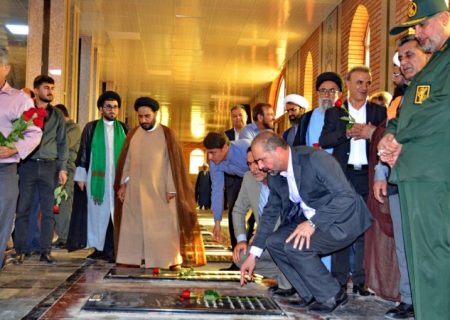 ادای احترام مسئولان گچساران به مقام شامخ شهدا