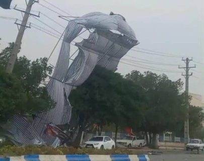 طوفان گرد و خاک گچساران را درنوردید