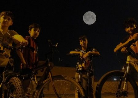 پدیده نادر «ابر ماه خاویاری» در گچساران