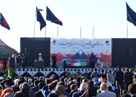 غوغای گچسارانی‌ها در تشییع و تدفین شهید گمنام+ تصاویر و فیلم