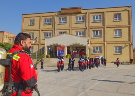 مانور بزرگ زلزله و ایمنی در گچساران+ تصاویر