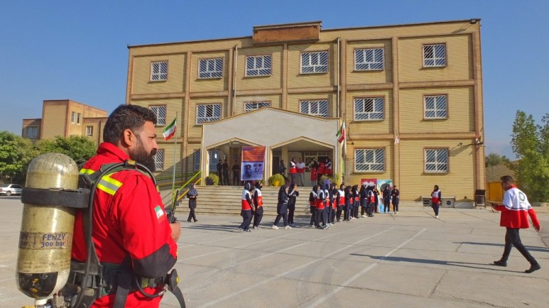 مانور بزرگ زلزله و ایمنی در گچساران+ تصاویر