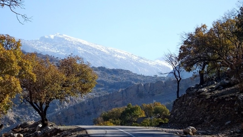 چشمانداز زیبای برفی در «کوه خامی»