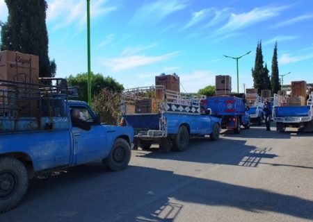 آئین اهدای ۱۰۰ سری جهیزیه به نوعروسان گچسارانی+ تصاویر