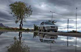 وقتی گچساران بارانی می‌شود