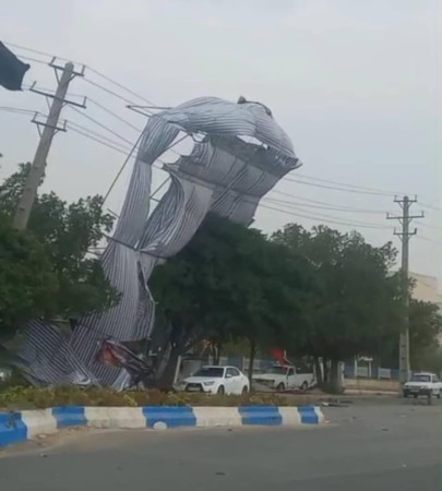 طوفان گرد و خاک گچساران را درنوردید