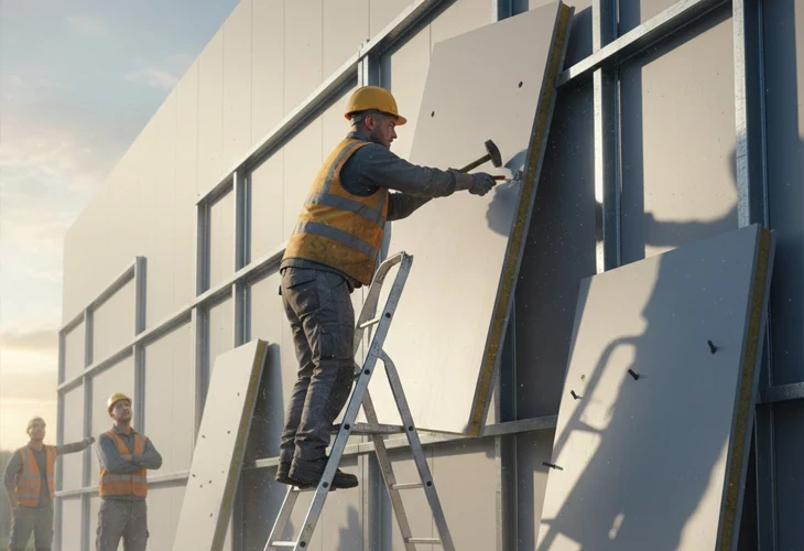 نصاب غیرحرفه ای ساندویچ پانل