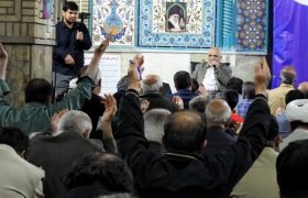 مناجات شعبانیه بانوای «حاج مهدی منصوری» در گچساران+ تصاویر