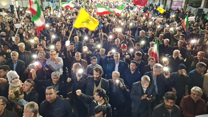 سیل جمعیت گچسارانیها در بیست و نهمین قرار شبانه