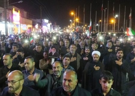 چهارمین شب تجمع ضد آمریکایی_اسرائیلی در گچساران+ تصاویر